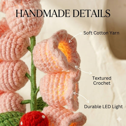 The Eternal Lily: Hand-Woven Glow Lamp